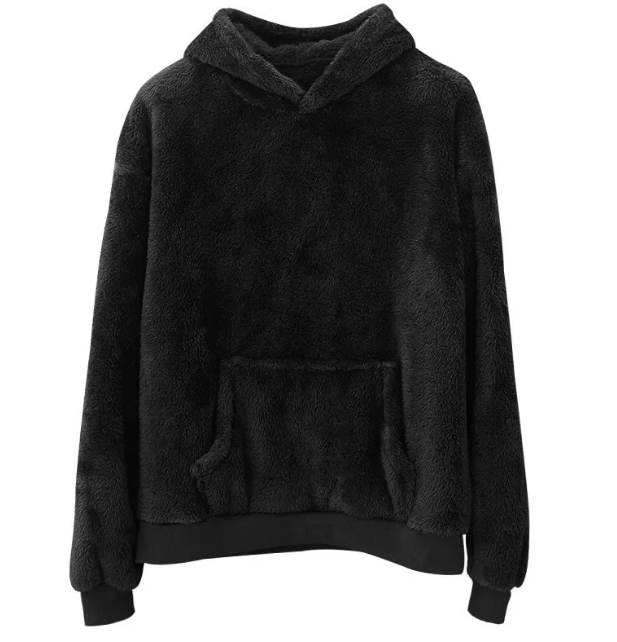 Hooded Velvet Sweater